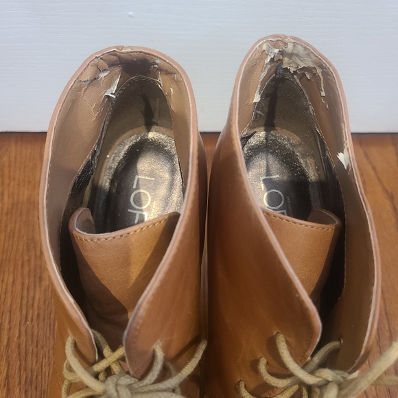 New Loft Shirlie open toe bootie, size 9, tan color, not in original box - Picture 3 of 9